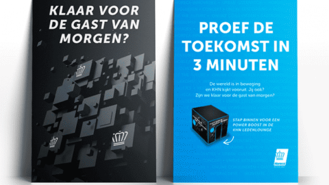 Flyers voor de beursstand van de horecava voor de KHN
