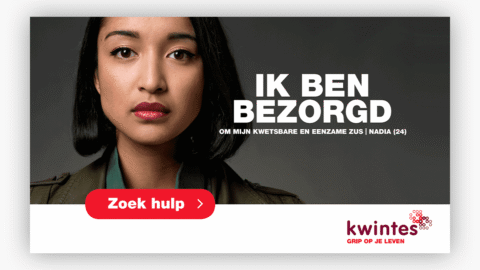 Naamsbekendheid campagne voor Kwintes met de boodschap: 'Ik ben bezorgd.'