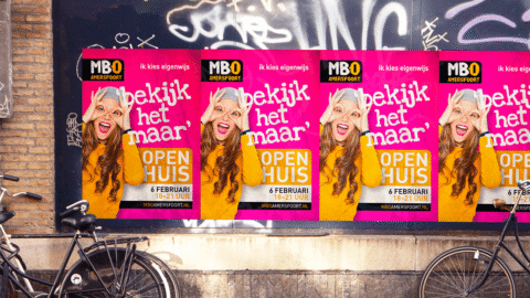 Out of home wervingscampagne voor HBO Amersfoort