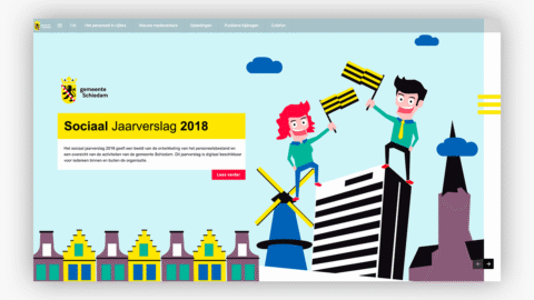 Afbeelding van het sociale jaarverslag voor Gemeente Schiedam