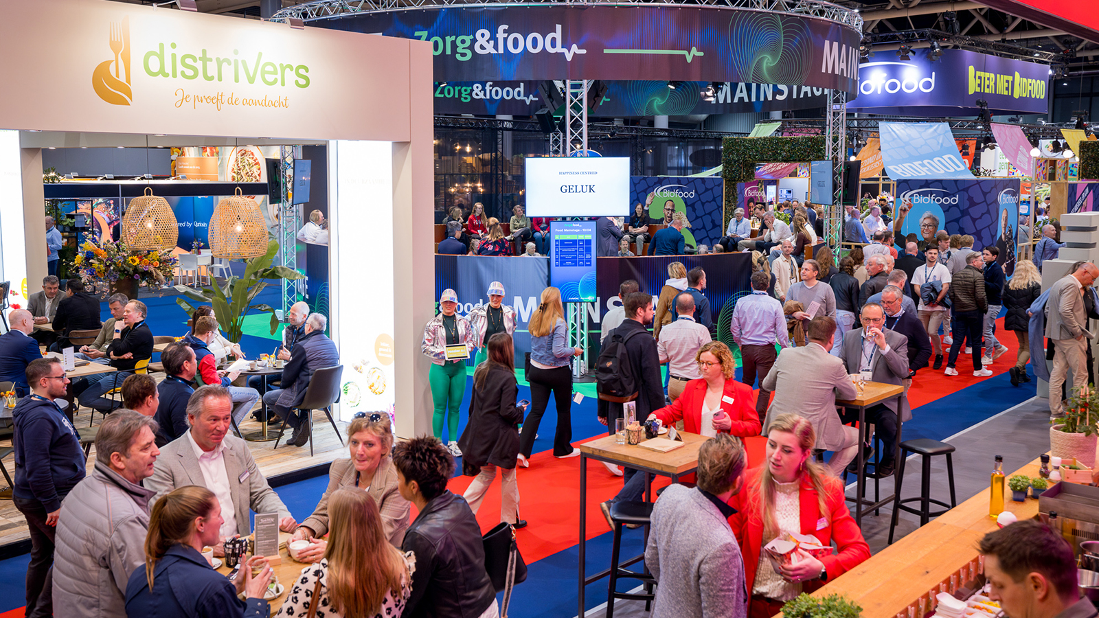 Jaarbeurs foto van beurs stands