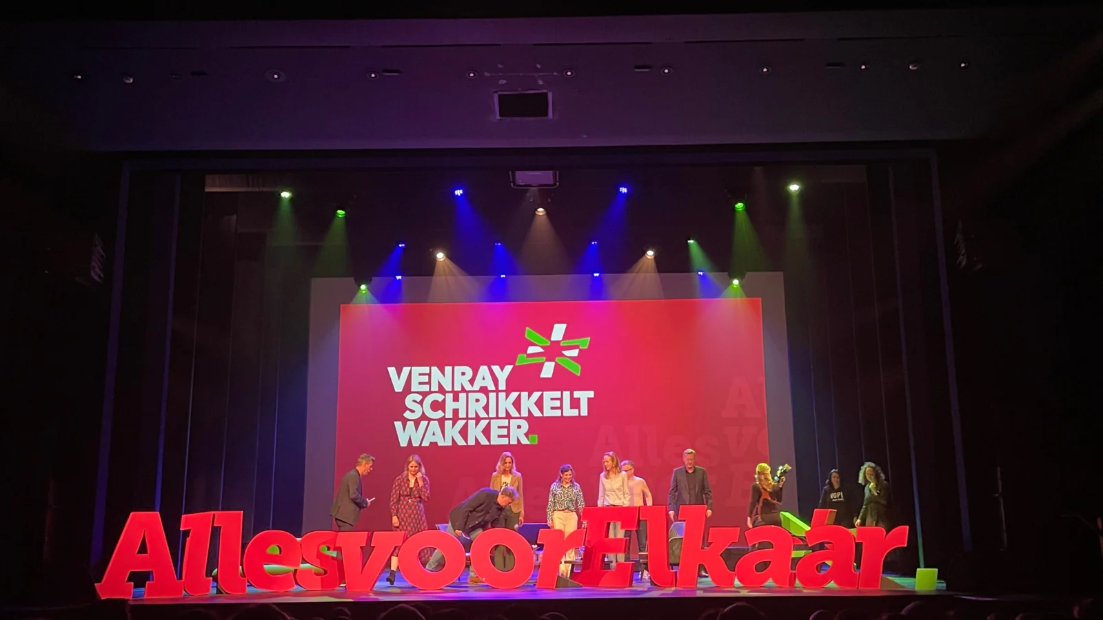 Gemeente venray letters op podium lancering campagne