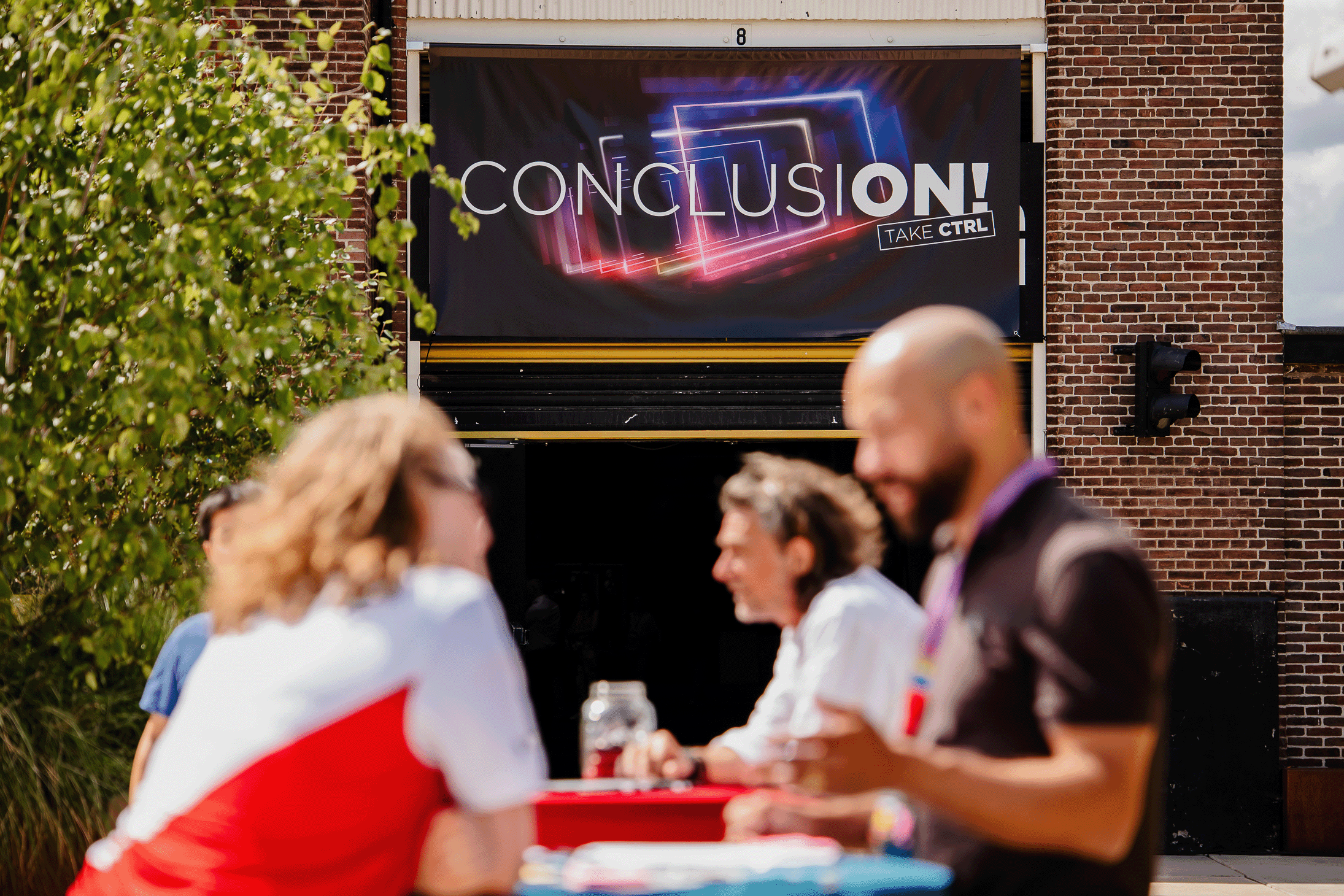 Conclusion event sfeerfoto ingang