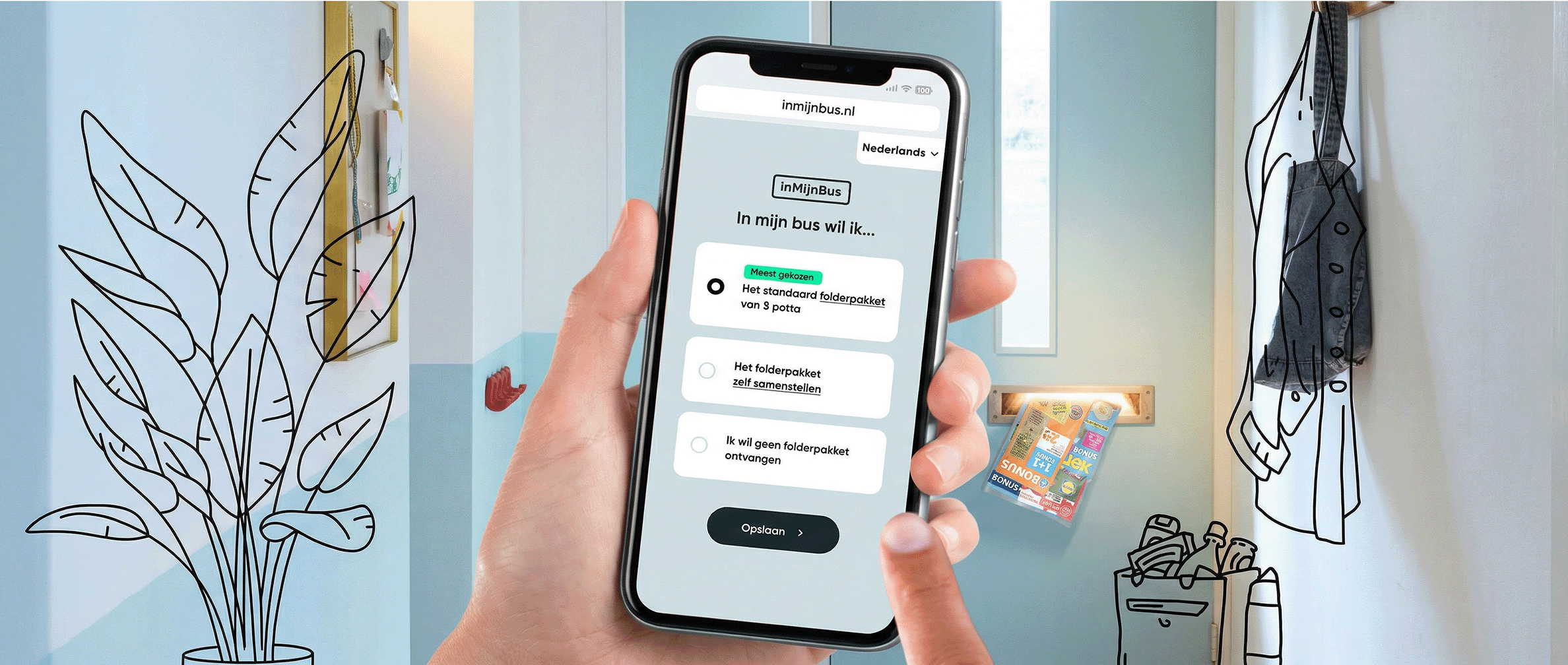 Spotta website mobiele mockup