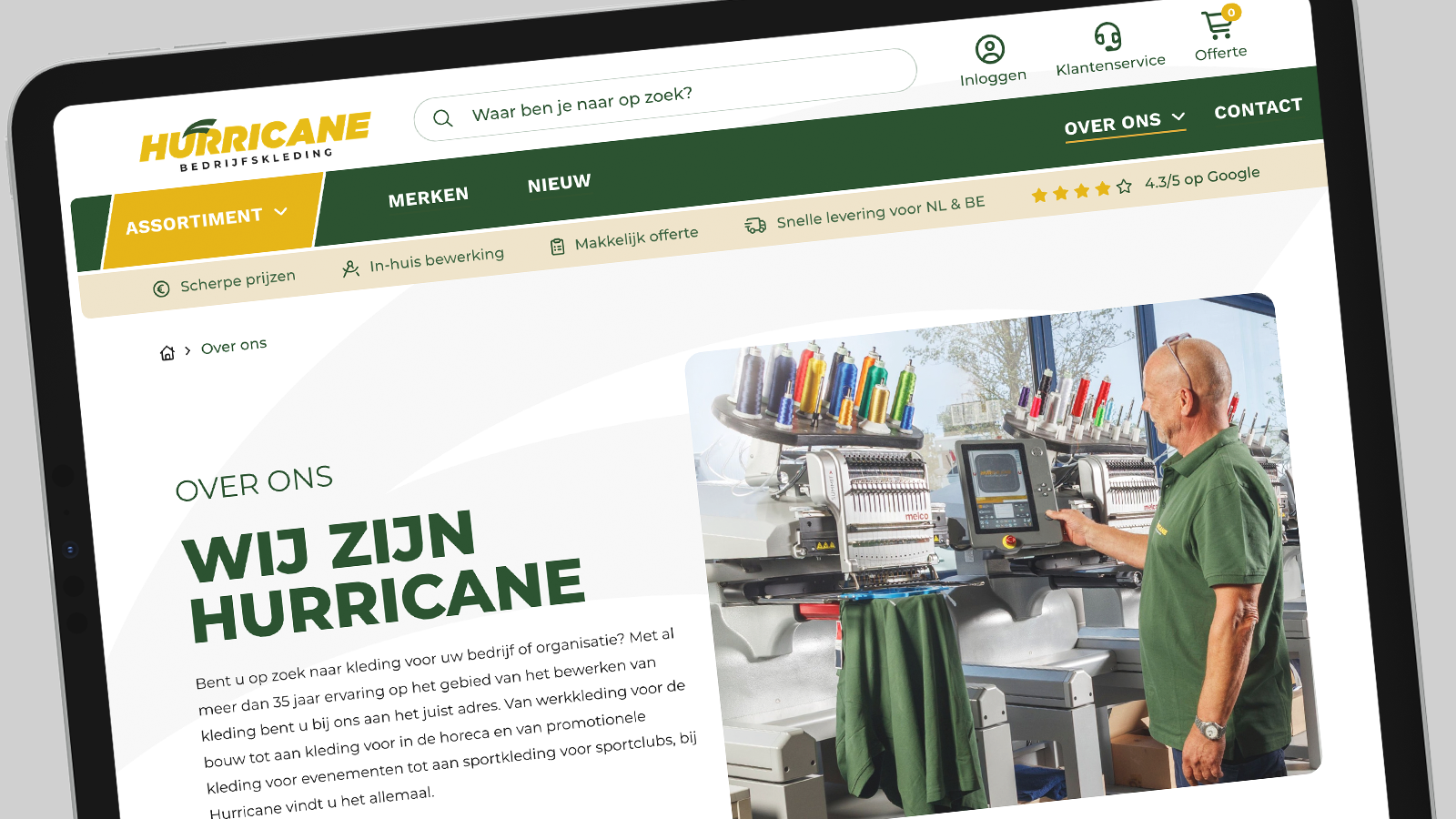 UX/UI-design staat aan de basis van deze nieuwe website